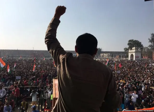 कन्हैया कुमार की जनसभा