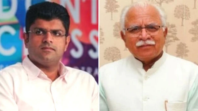 दुष्यंत चौटाला, मनोहर लाल खट्टर