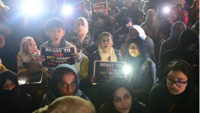 नागरिकता क़ानून के ख़िलाफ़ इलाहाबाद में विरोध प्रदर्शन