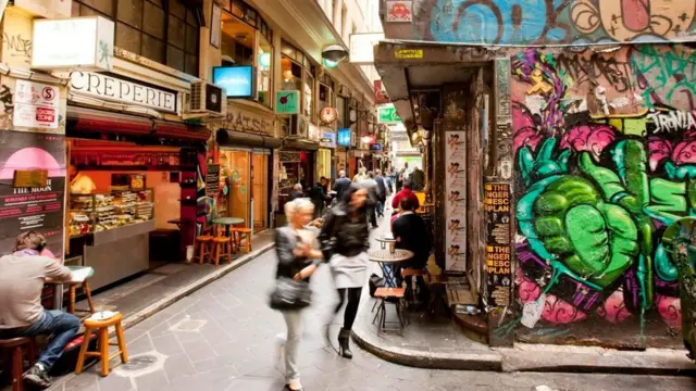 En las calles de Melbourne