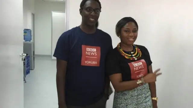 Temidayo Olofinsawo, Editor BBC Yoruba and Adline Okere, Editor BBC Igbo