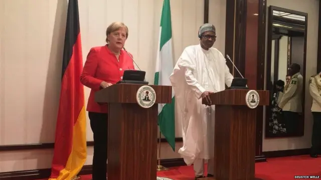 Angela Merkel visits Nigeria