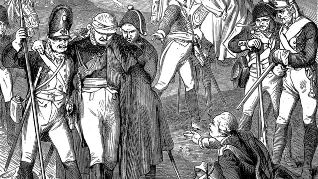 Escena del duque herido en la batalla