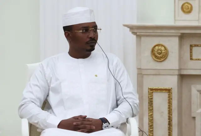 Le président tchadien Mahamat Idriss Deby Itno lors de sa visite en Russie en janvier 2024
