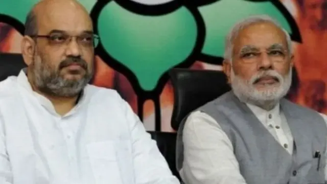 भाजपचे राष्ट्रीय अध्यक्ष अमित शहा आणि पंतप्रधान नरेंद्र मोदी