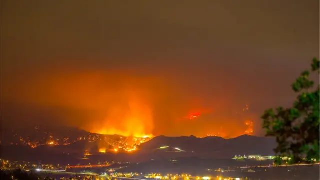 Лесной пожар в Калифорнии