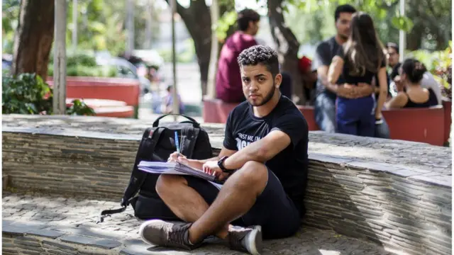 Nathan Neubaner, aluno do Transenem aprovado para Engenharia Ambiental