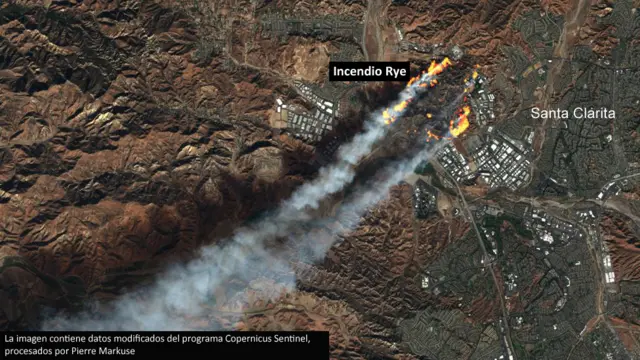 Situación de incendios en California.