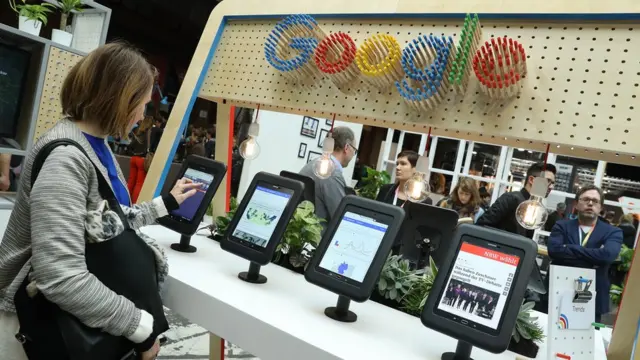 Stand de Google en una feria internacional