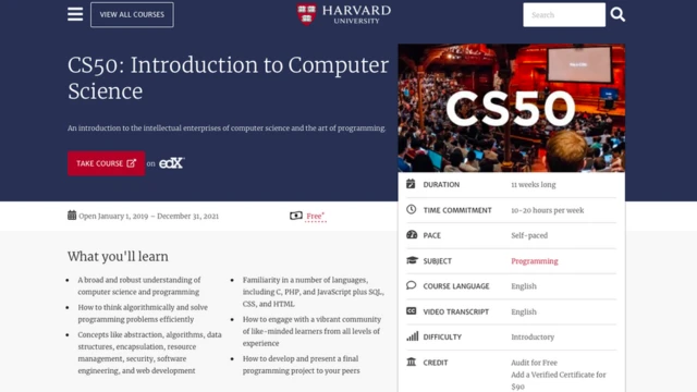 Reprodução do site de Harvard