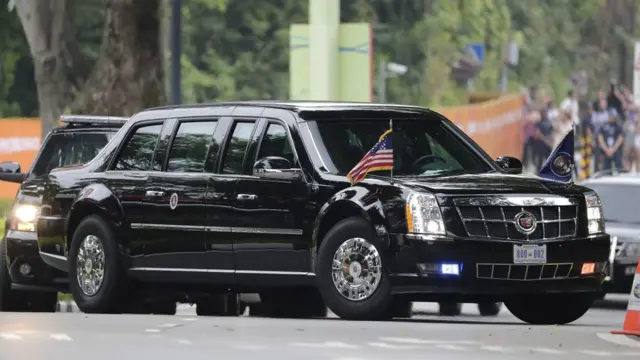 El auto presidencial de EE.UU. en Singapur