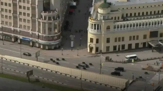 кортеж Путина 6 мая 2012 года