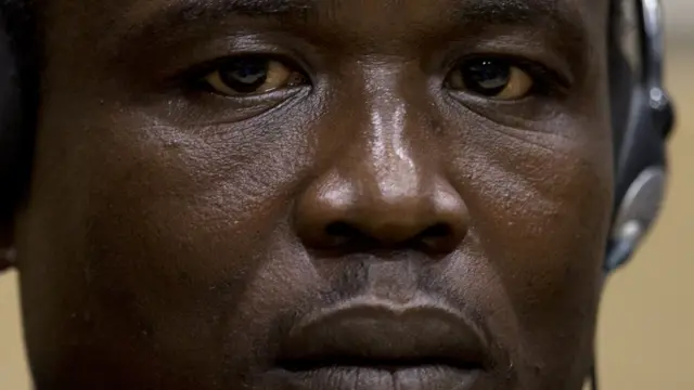 Dominic Ongwen, ante el tribunal.