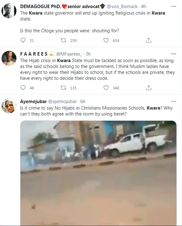 Kwara hijab school controversy