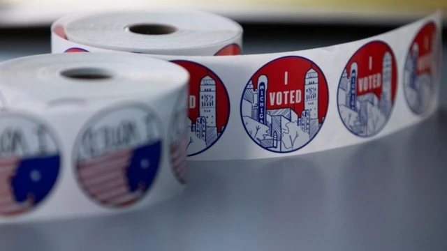 Adesivo concedido a eleitores no pleito antecipado dos EUAqual o valor maximo de aposta no sportingbet2020