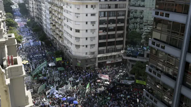 protesta en Argentina