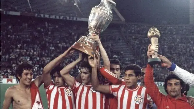 Miembros de la selección paraguaya