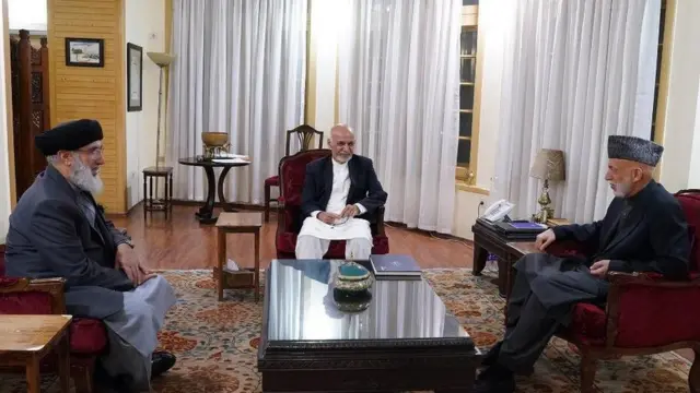 غني پرون له حامد کرزي او ګلبدین حکمتیار سره هم لیدلي دي.