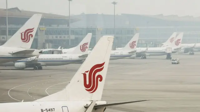 Самолеты в аэропорту Пекина