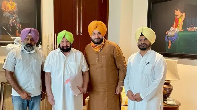 ਨਵਜੋਤ ਸਿੰਘ ਸਿੱਧੂ,ਕੈਪਟਨ ਅਮਰਿੰਦਰ ਸਿੰਘ