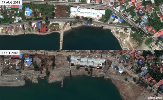 జెట్టీ ప్రాంతం... సునామీకి ముందూ, తరువాత