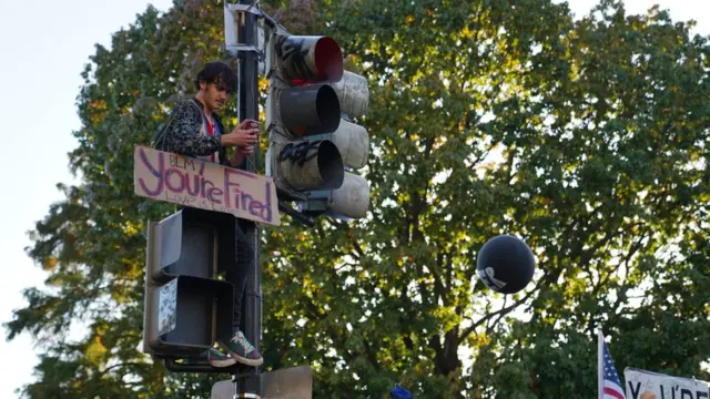 человек на светофоре