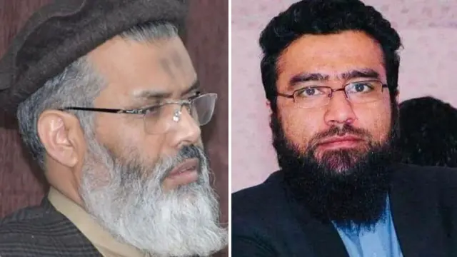 مبشر مسلمیار (ښی) او دوکتور محمد عاطف