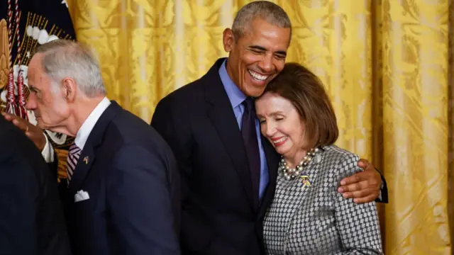 佩洛西與奧巴馬