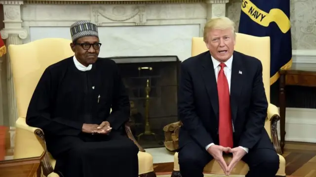 Shugaba Muhammadu Buhari da shugaba Donald Trump