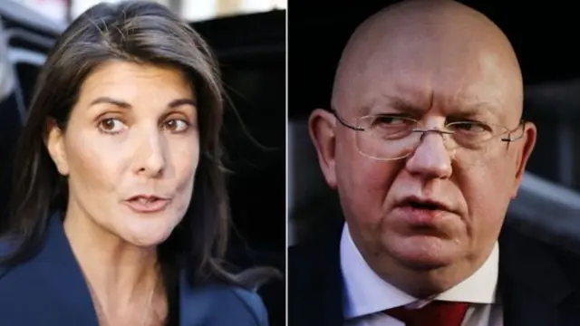 مندوبا روسيا والولايات المتحدة في مجلس الأمن