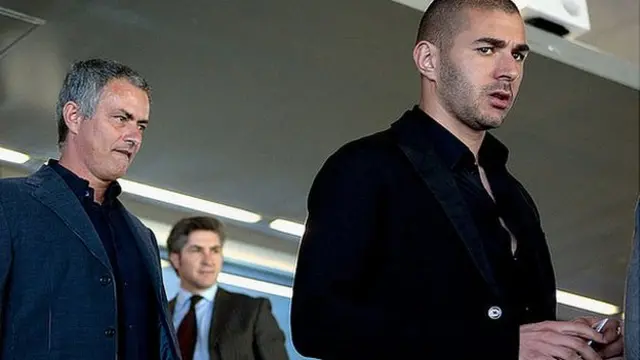 Jose Mourinho and Karim Benzema