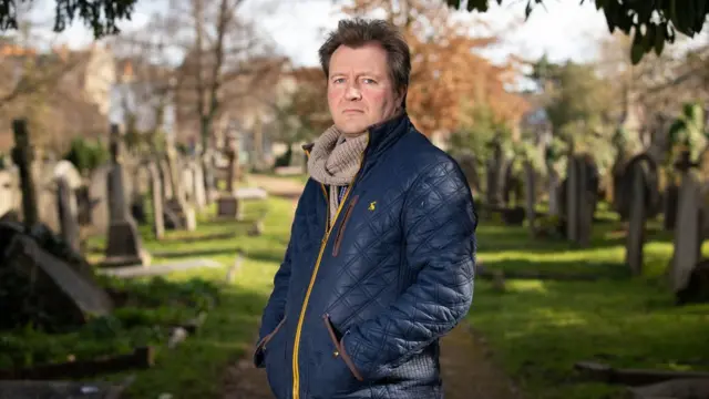 Richard Ratcliffe near his home in Hampstead, London. Richard's wife,