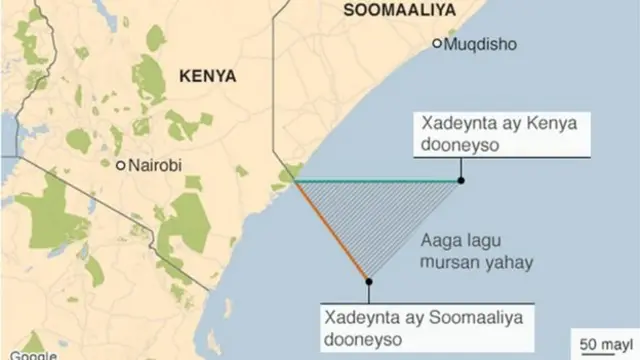 Muranka badda ee Kenya iyo Soomaaliya ayaa soo jiitamayay tan iyo sanadkii 2014-ka