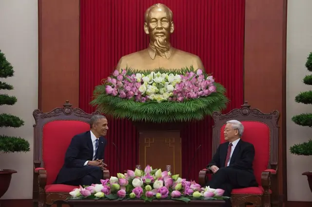 Ông Obama gặp Tổng thư ký ĐSC VN Nguyễn Phú Trọng 23/5/2016
