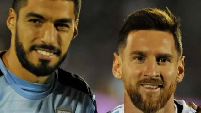 Luis Suárez y Lionel Messi