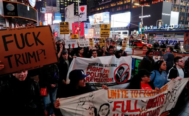Protesta en Nueva York