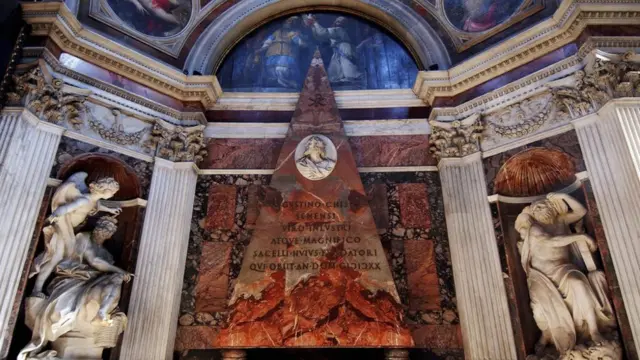The 'Angels and Demons' tour: the secret meeting spots of Dan Brown's 'Illuminati' in Rome, Italy in February, 2005