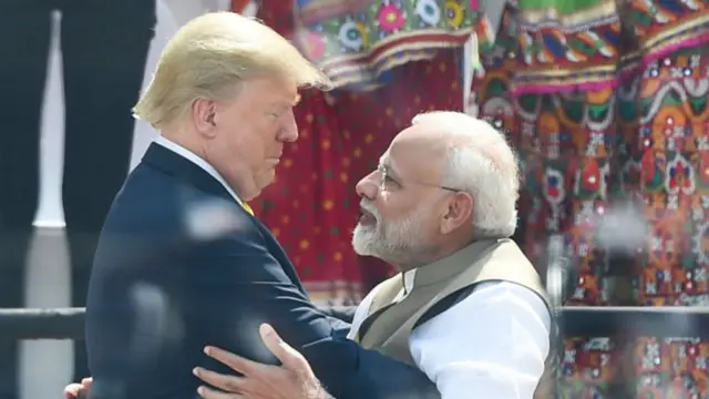 சர்தார் பட்டேல் அரங்கத்தில் நடந்த நமஸ்தே டிரம்ப் நிகழ்ச்சி