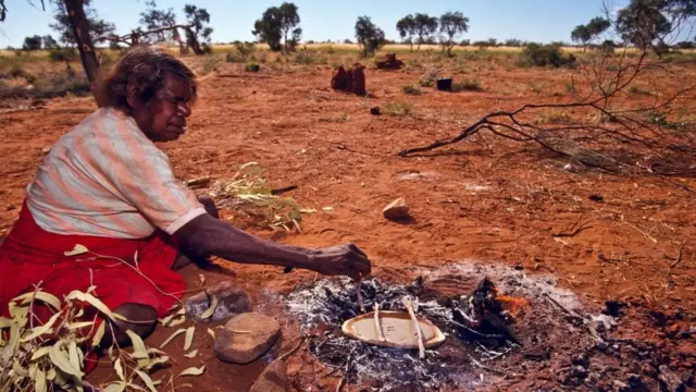 مقامی باشندوں کا روٹی پکانے کا انداز