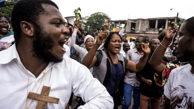 Abari mu myiyerekano muri Kongo