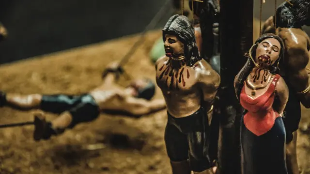 Representación de la muerte de Túpac Amaru y Micaela Bastidas