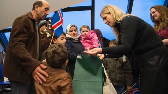 Llegada de refugiados sirios, enero de 2016