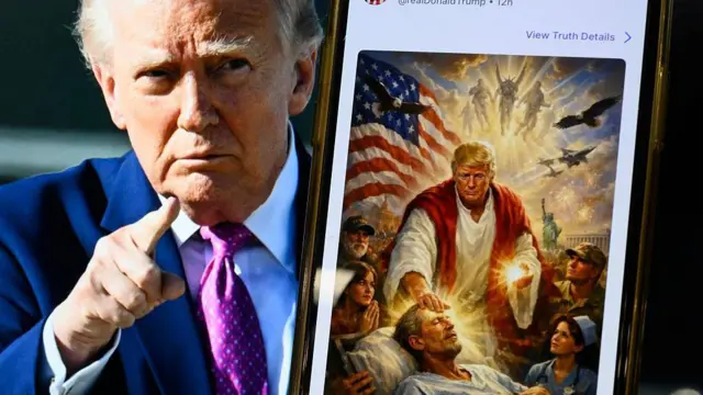డోనల్డ్ ట్రంప్, ఏసుక్రీస్తు, ట్రూత్ సోషల్