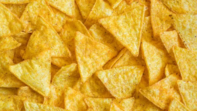 Tortilla chips on a plate