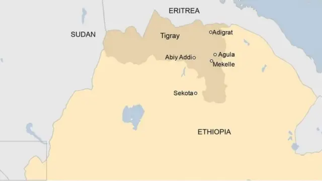Intara ya Tigray kw'ikarata ya Ethiopia