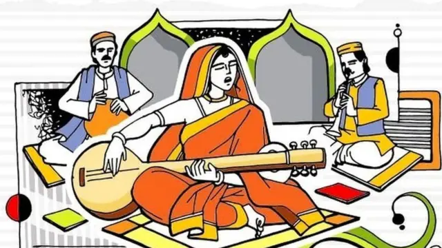 ગીત ગાતાં ગૌહર જાનનું સાંકેતિક ચિત્ર