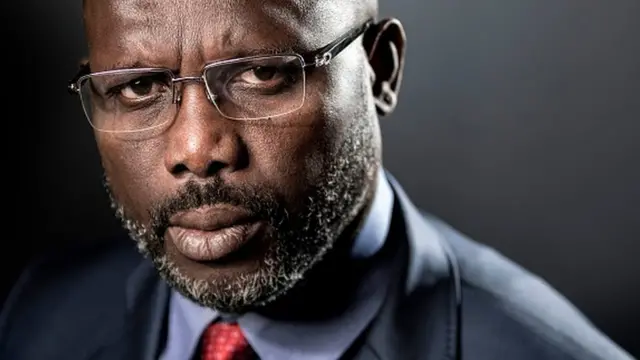 Former international football star George Weah