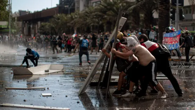 Protestas en Chile.