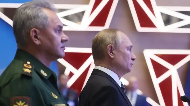 Сергій Шойгу та Володимир Путін