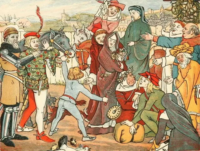 Иллюстрация к "Кентерберийским рассказам".